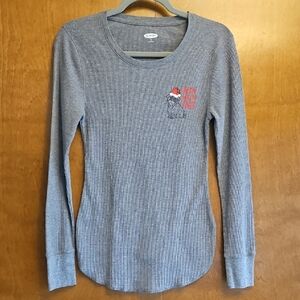 Old Navy Gray Long Sleeve Thermal Top
